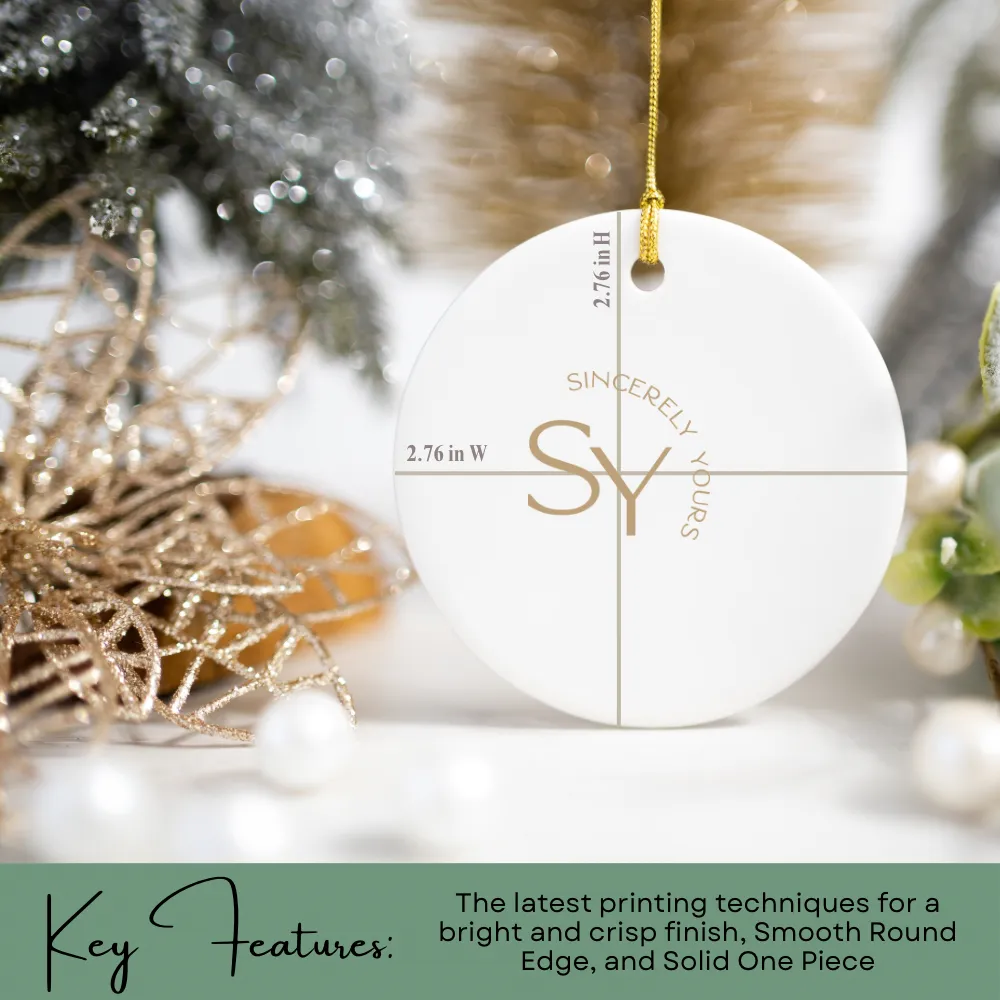 Joyful Elf Sitting - Keepsake Personalized Ornament