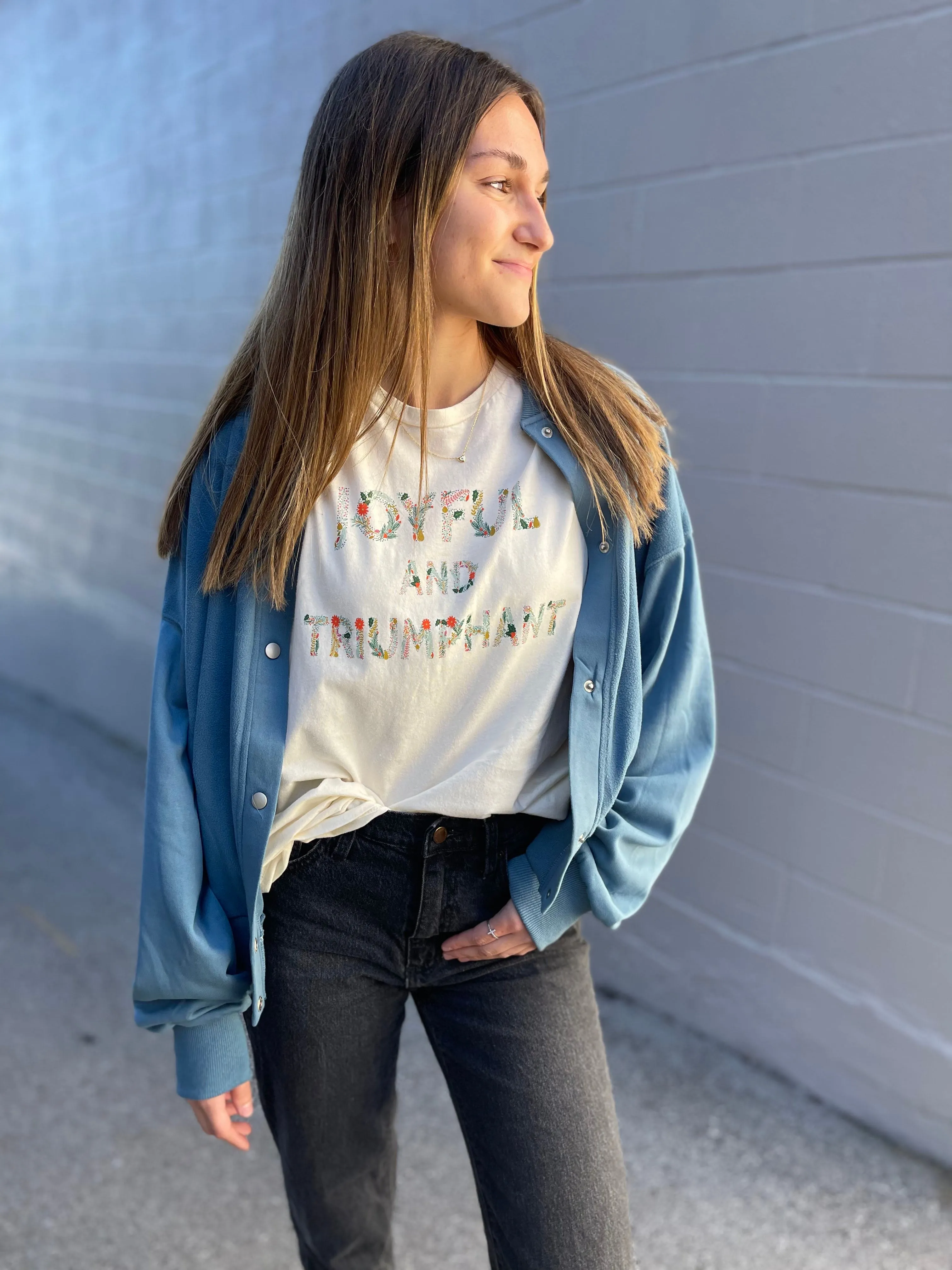 Joyful   Triumphant Tee in Ivory