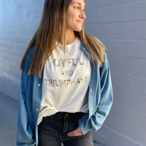 Joyful   Triumphant Tee in Ivory