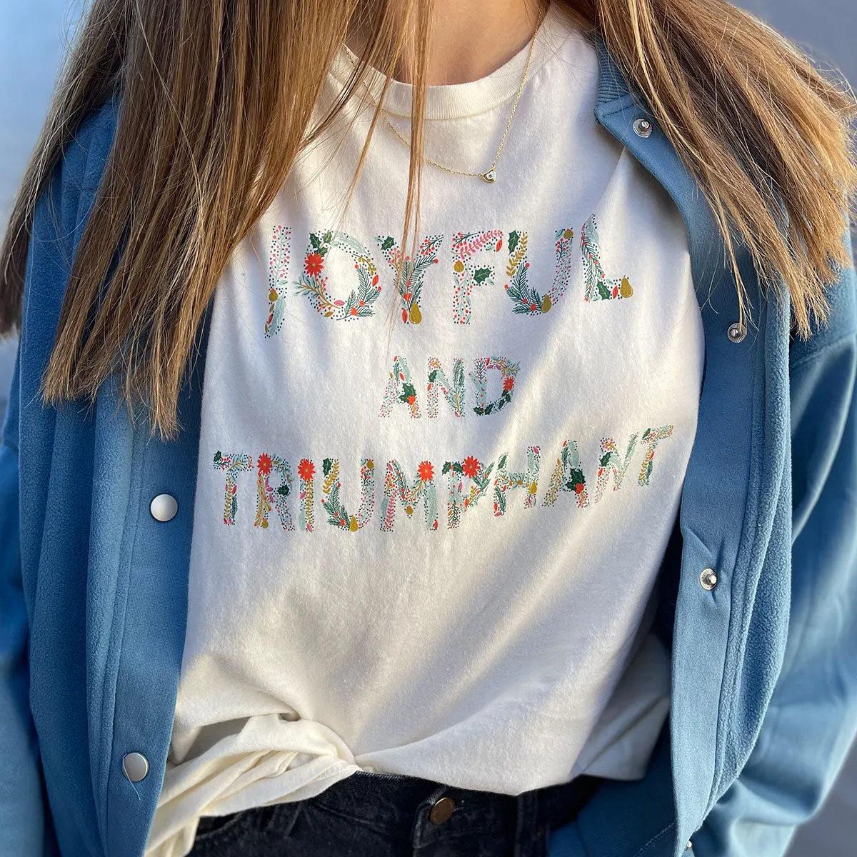 Joyful   Triumphant Tee in Ivory