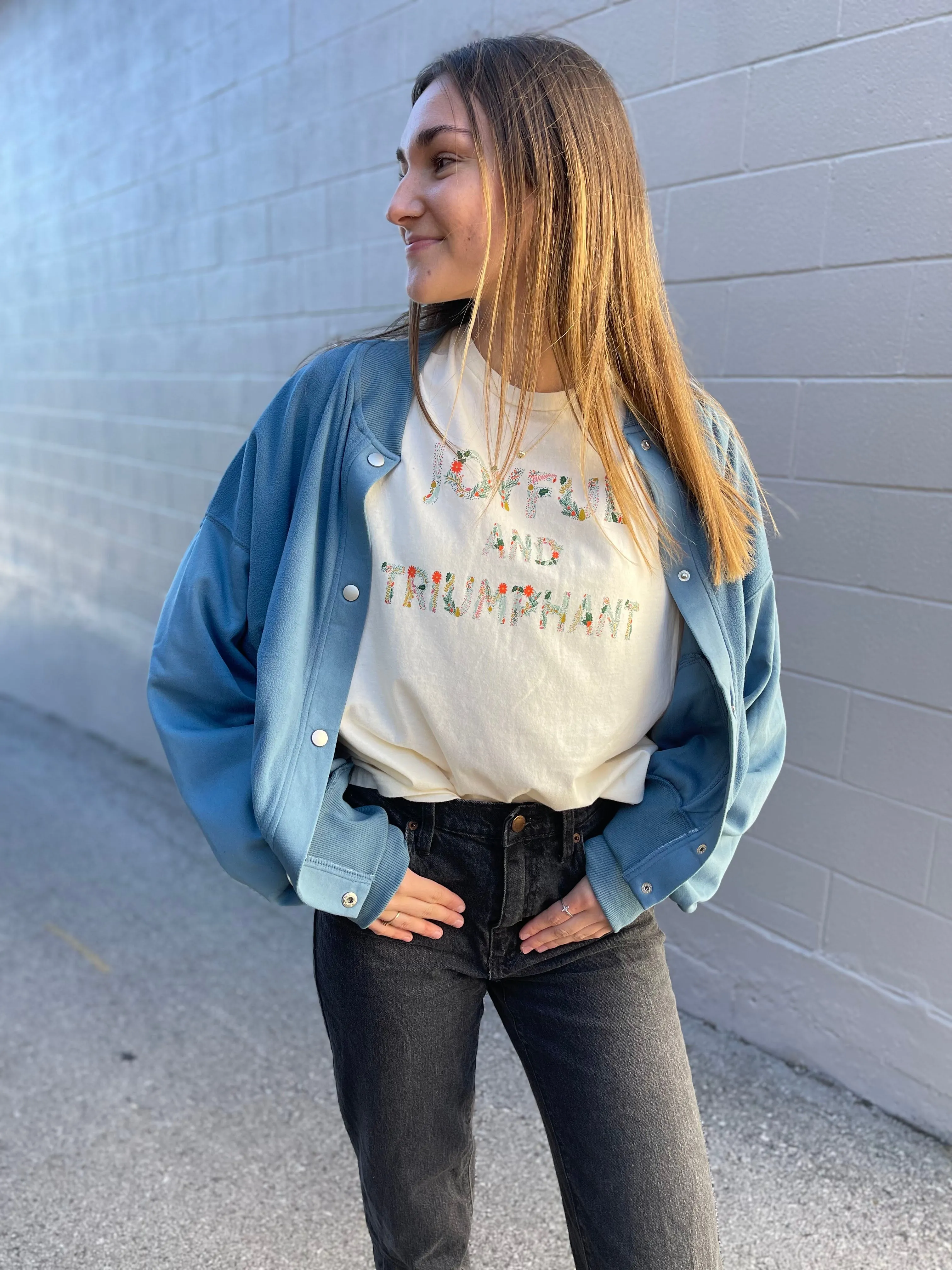 Joyful   Triumphant Tee in Ivory