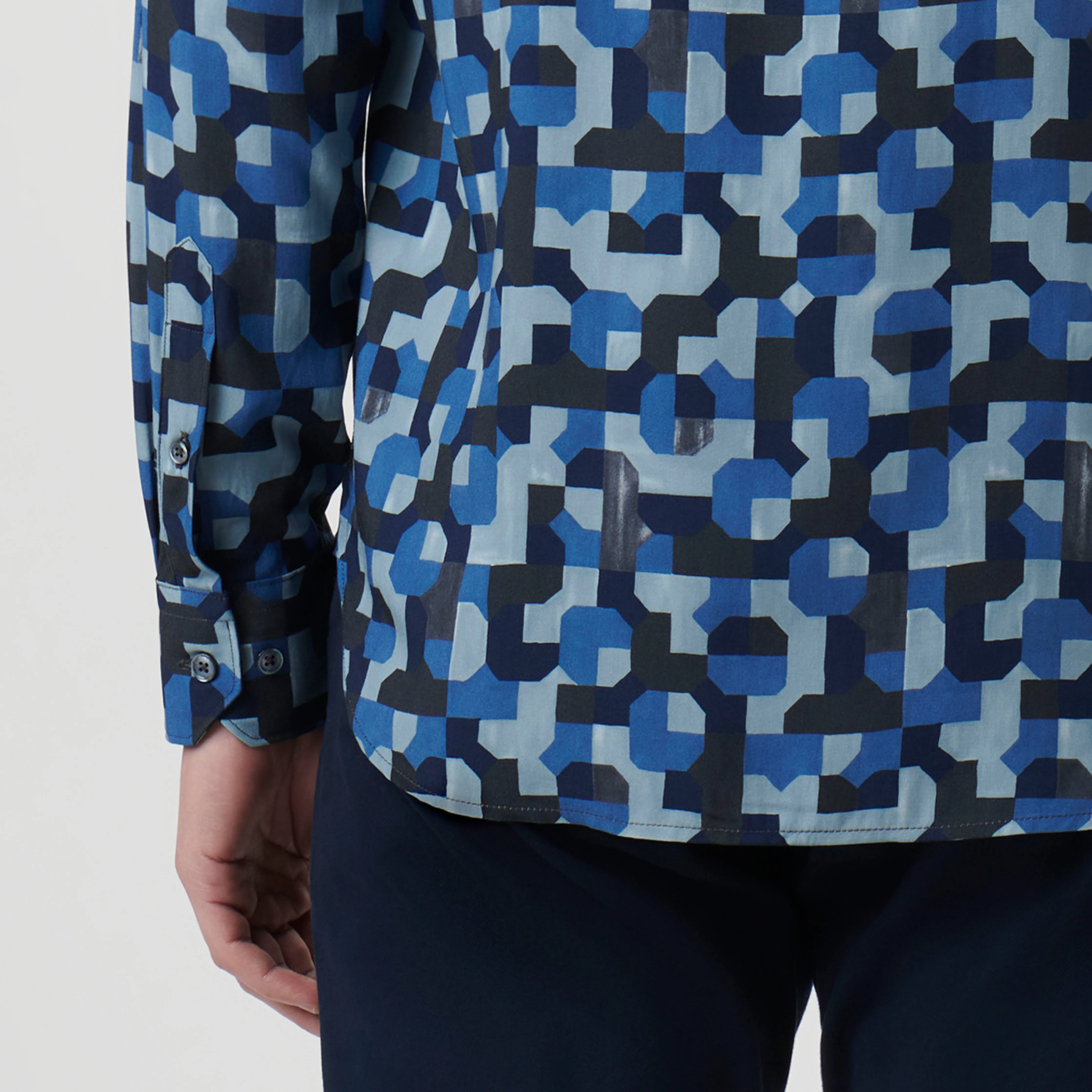 Julian EcoVero Geometric Shirt