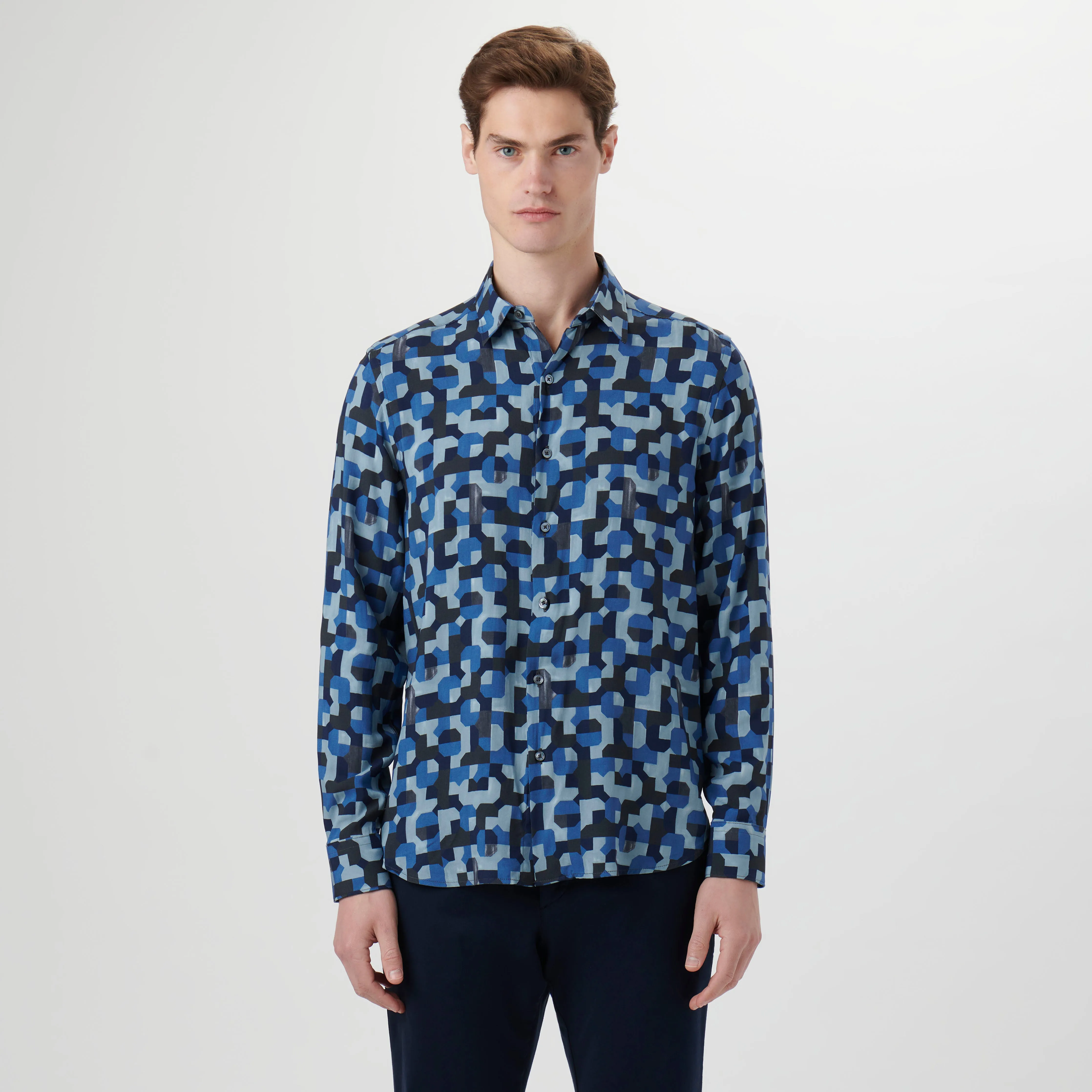 Julian EcoVero Geometric Shirt