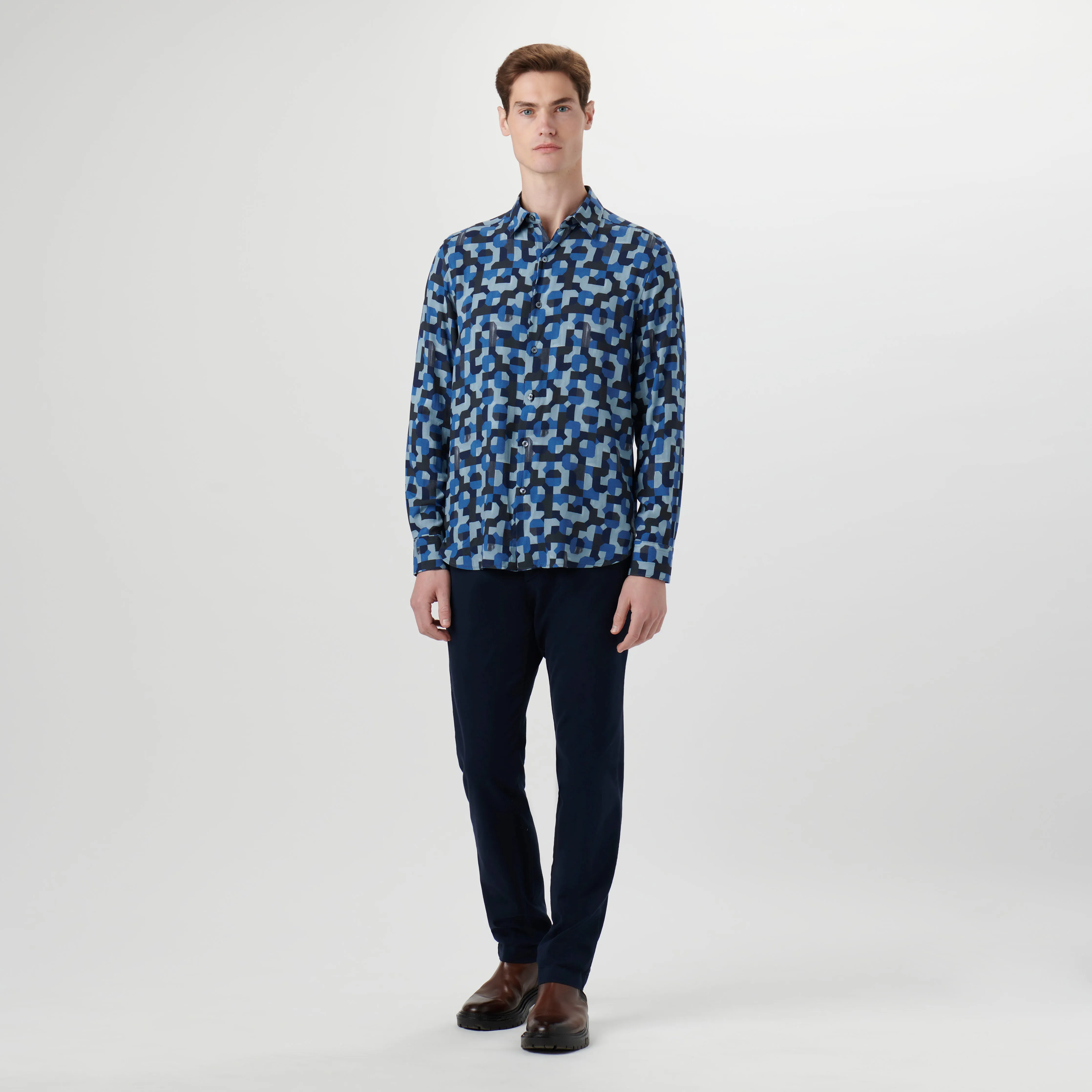 Julian EcoVero Geometric Shirt