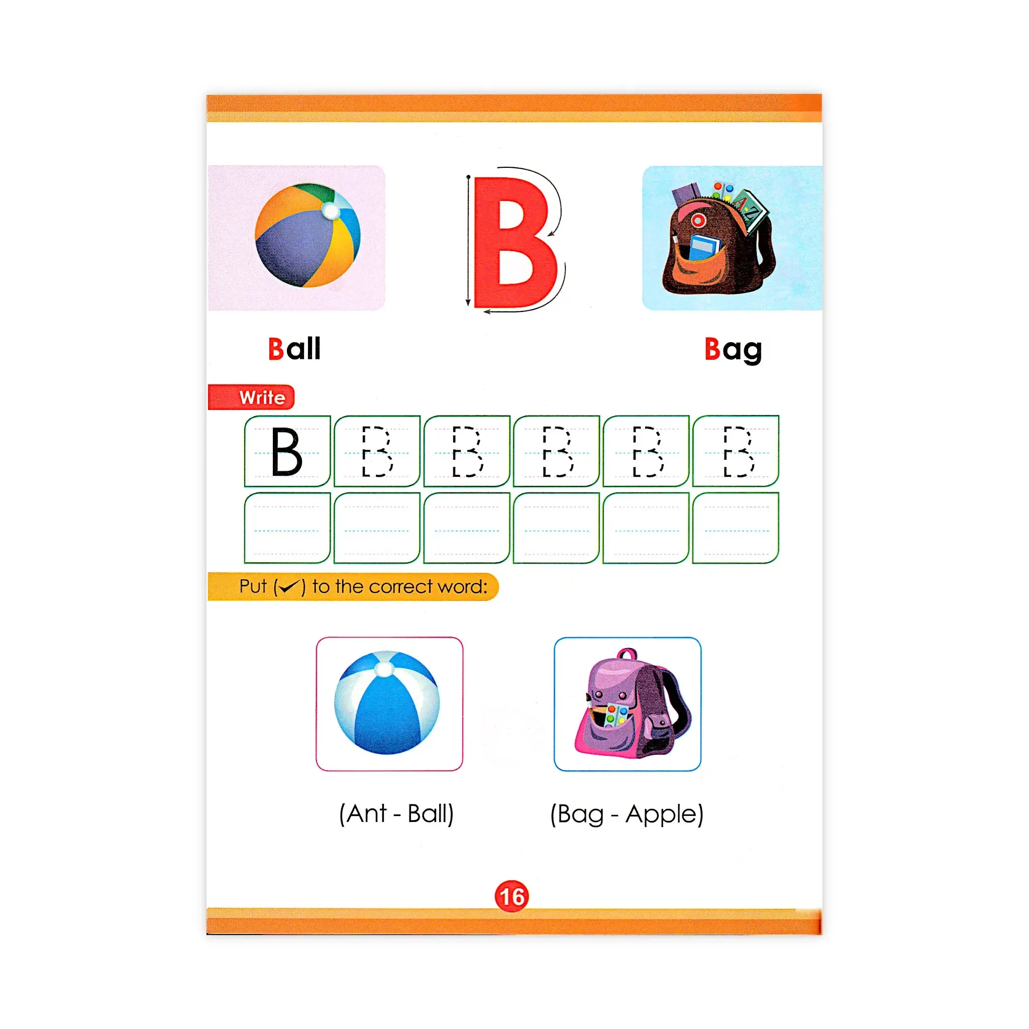 Kayan Kids Educational English Alphabet Workbook