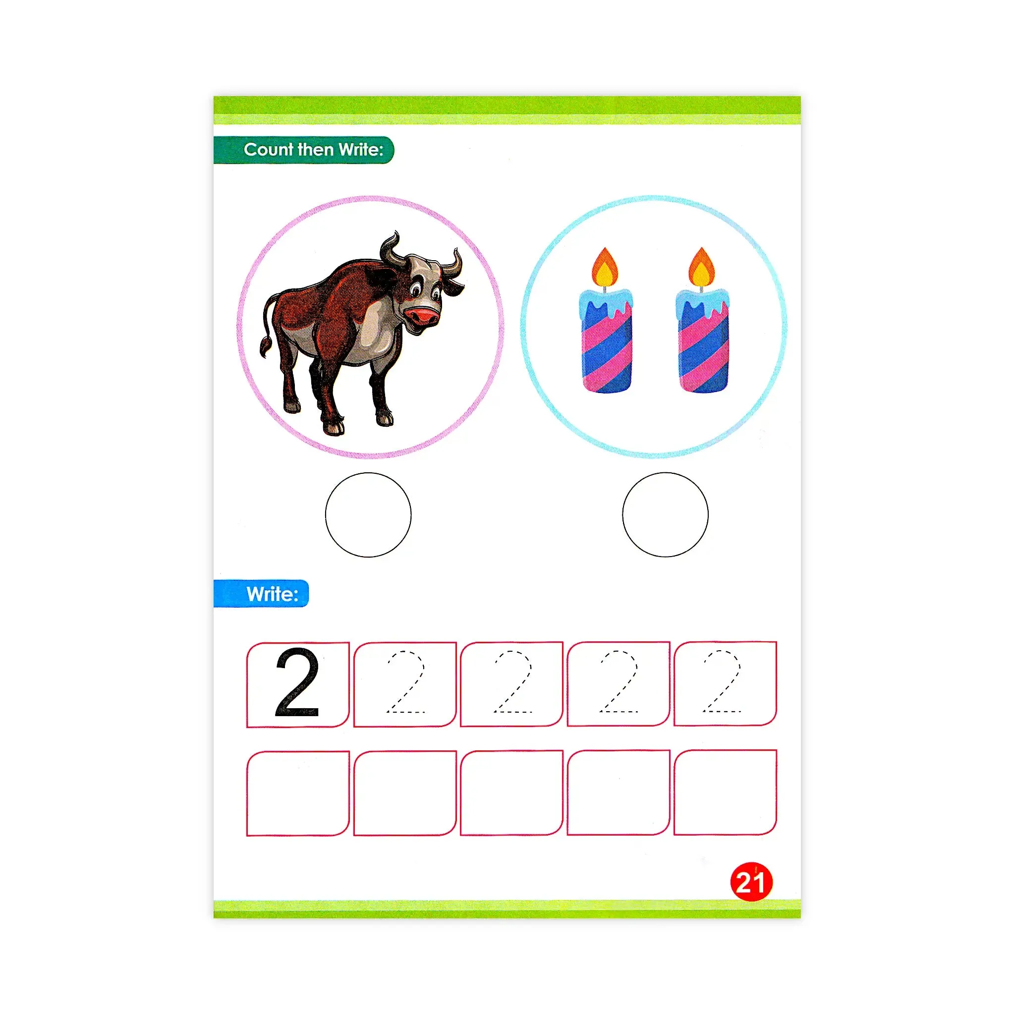Kayan Kids Educational English Numbers Workbook