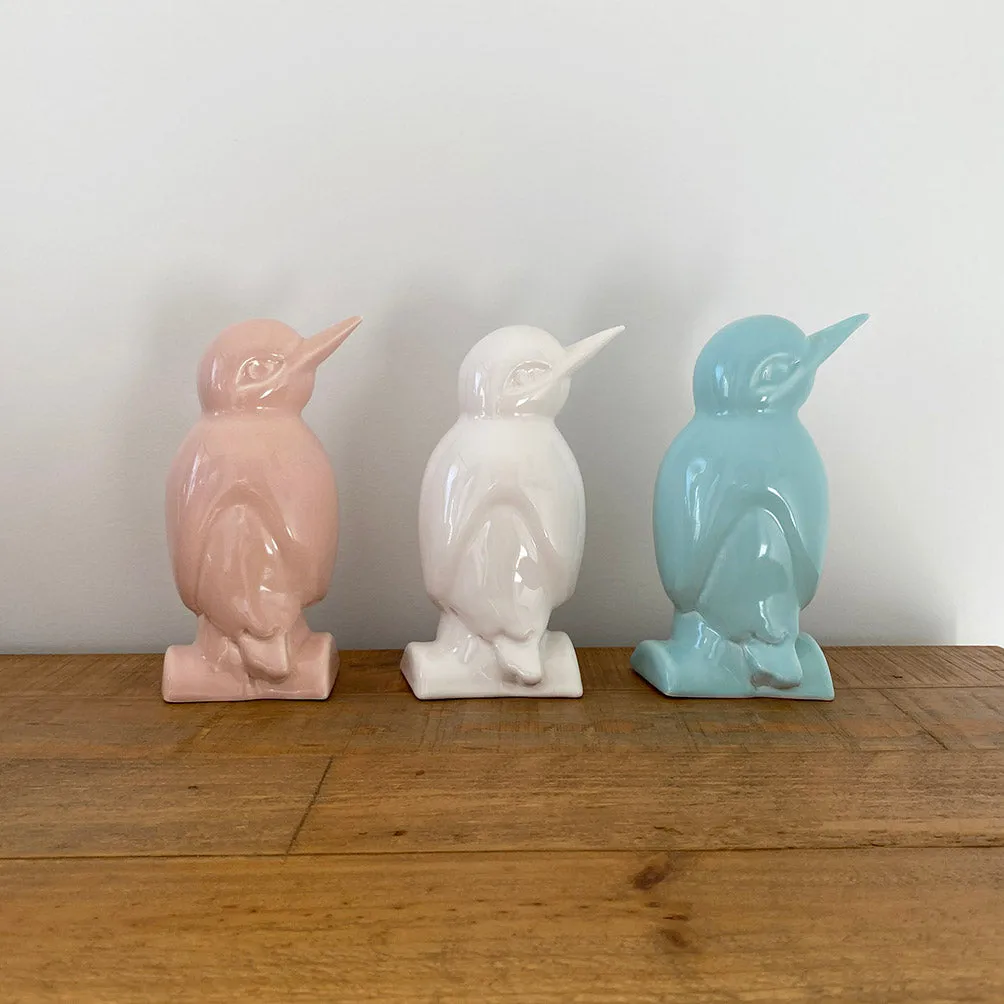 Kotare/Kingfisher on log // Pink