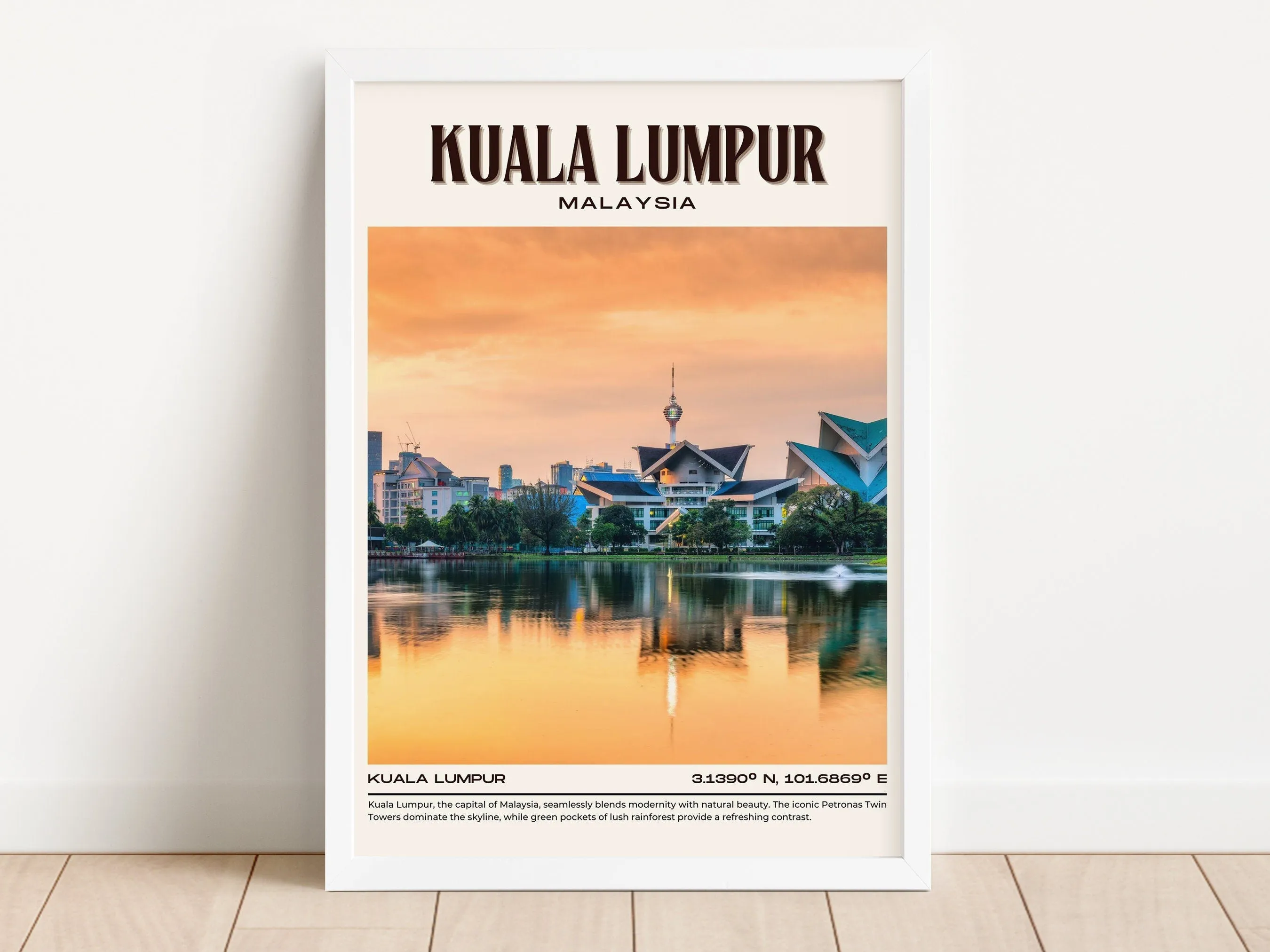 Kuala Lumpur Vintage Wall Art, Malaysia