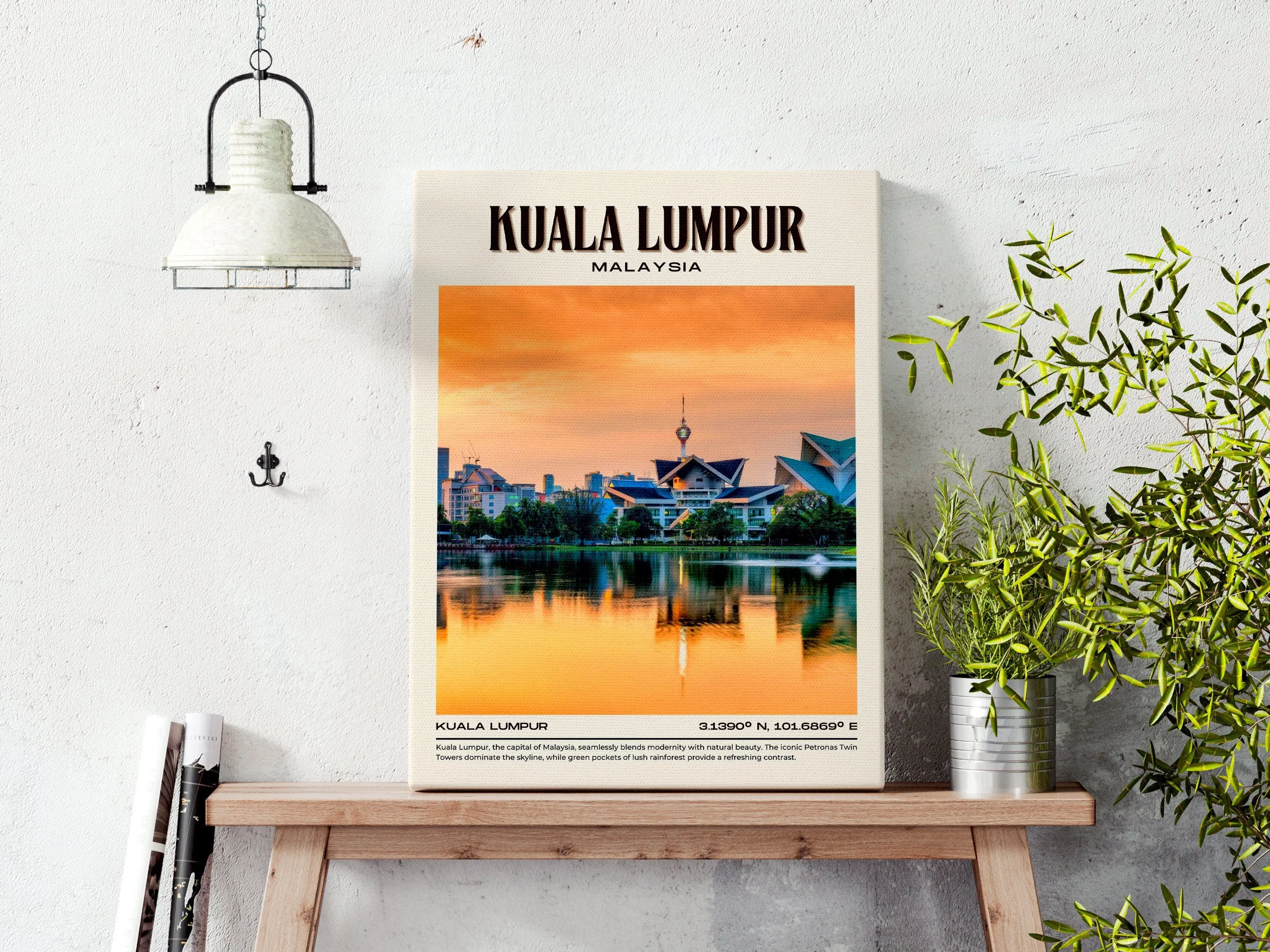 Kuala Lumpur Vintage Wall Art, Malaysia
