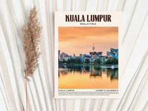 Kuala Lumpur Vintage Wall Art, Malaysia