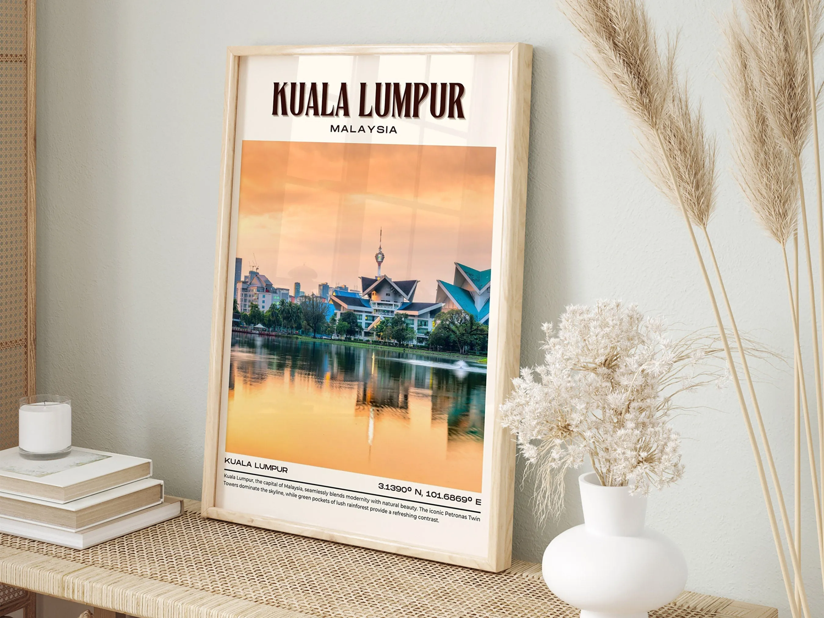 Kuala Lumpur Vintage Wall Art, Malaysia