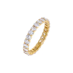 Lab Grown Diamond Oval Eternity Band 14K