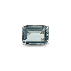 Large Shimmer Ring in Blue Topaz
