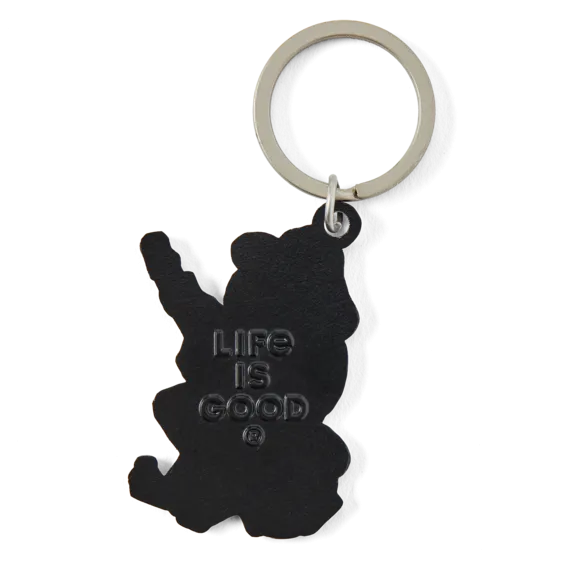 Life is Good Frog Guitar Kind Keychain