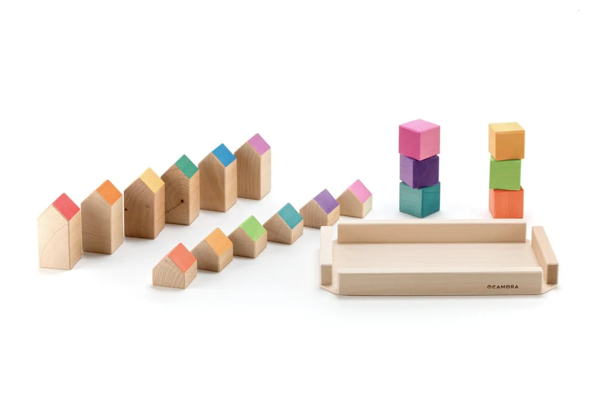 Little Houses & Cubes - Colored
