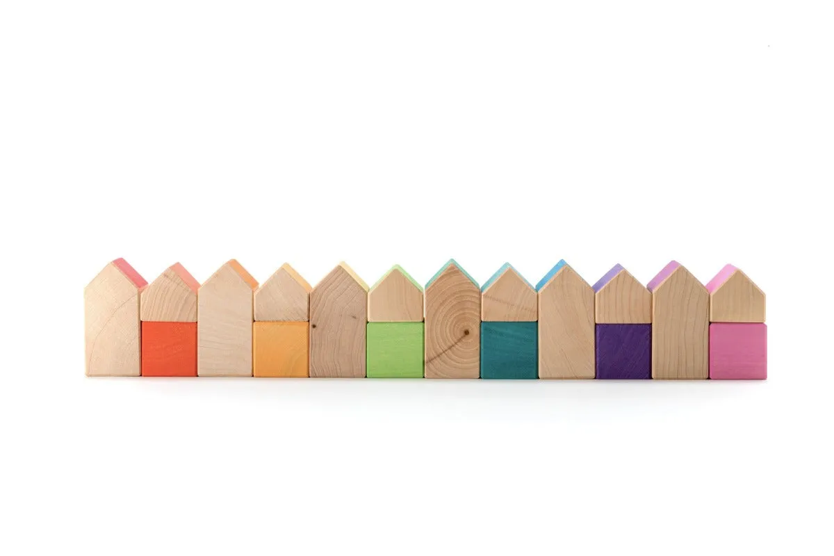 Little Houses & Cubes - Colored