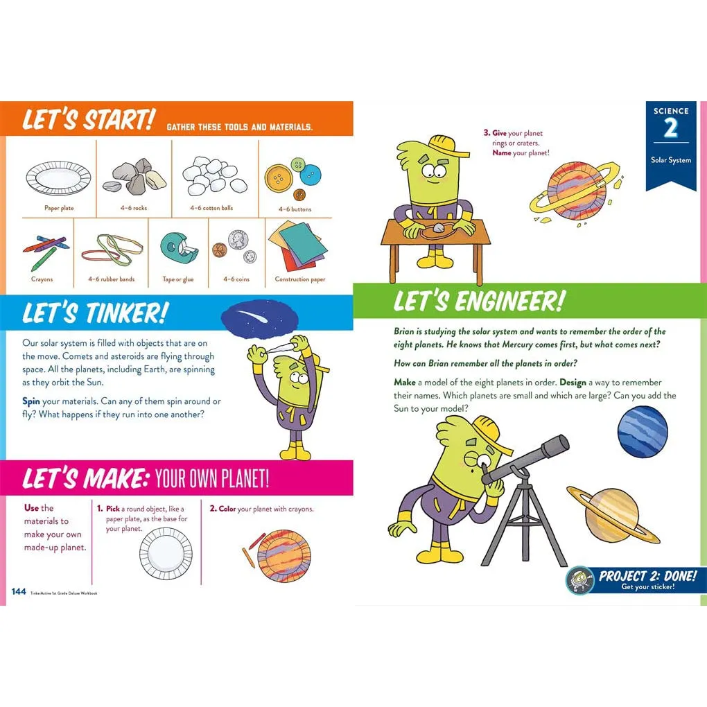 Macmillan Publishers: TinkerActive 3-in-1 Workbook - 1st Grade