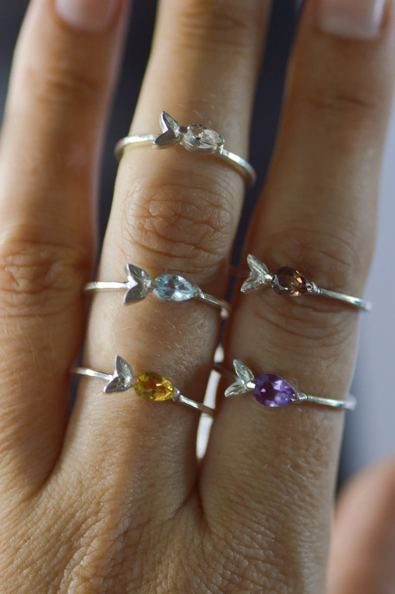 Malu Citrine Silver Ring