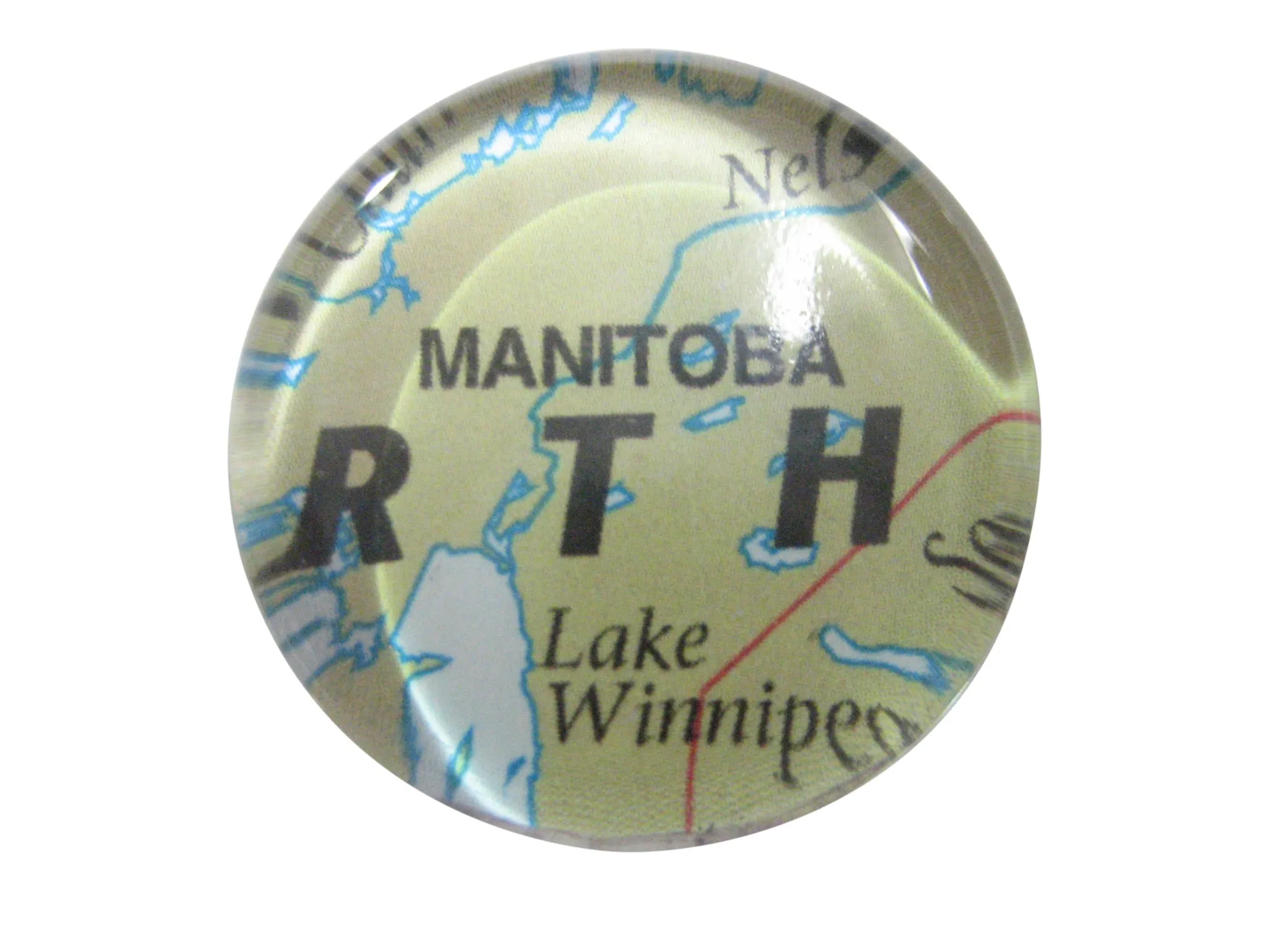 Manitoba Canada Map Pendant Magnet