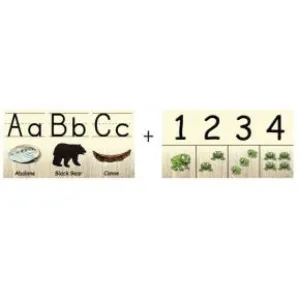 Manuscript Alphabet Line and Number Line: Bill Helin - Pacific Northwest Coast