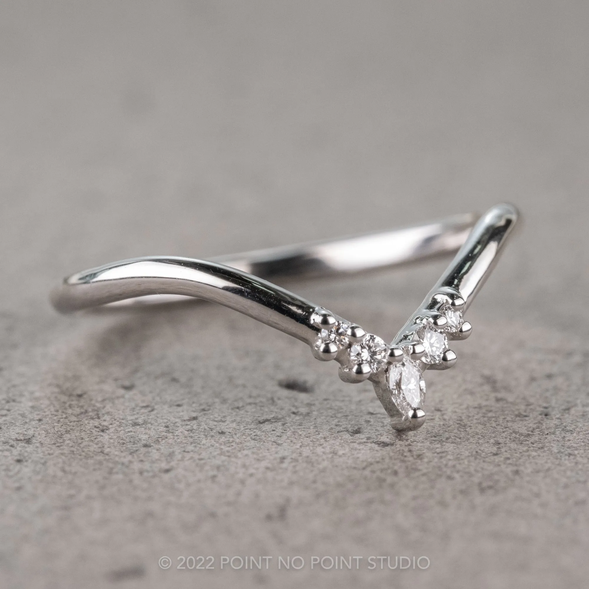 Marquise Diamond Freya Band, Platinum