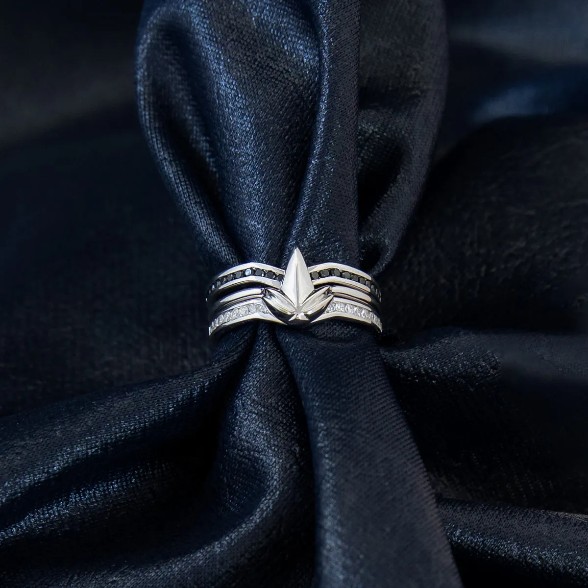 Marvel X RockLove MARVEL STUDIOS THE MARVELS Crystal Captain Monica Rambeau Stacker Ring