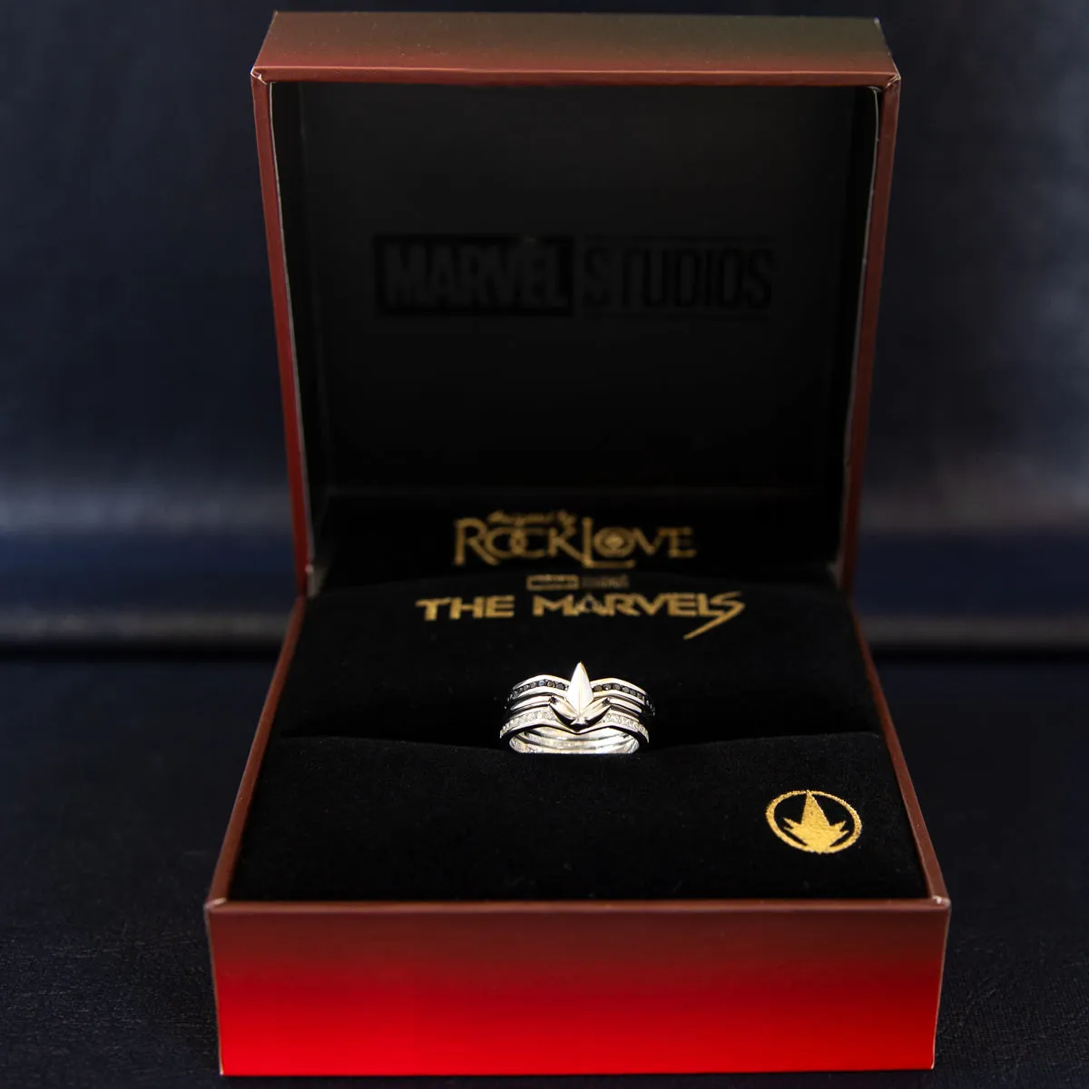 Marvel X RockLove MARVEL STUDIOS THE MARVELS Crystal Captain Monica Rambeau Stacker Ring