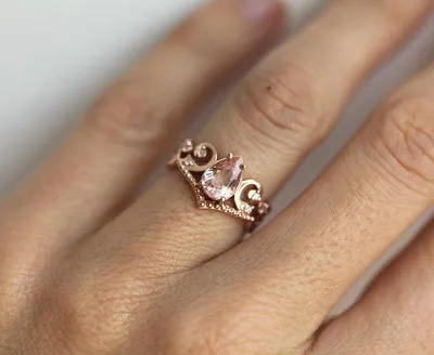 Maxine Morganite Ring Set