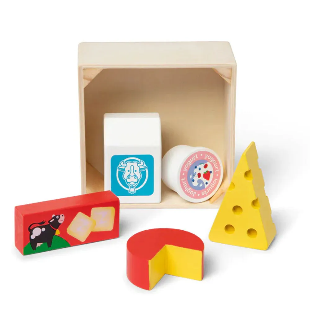 Melissa and Doug - Wooden Food Groups Play Set - Dairy