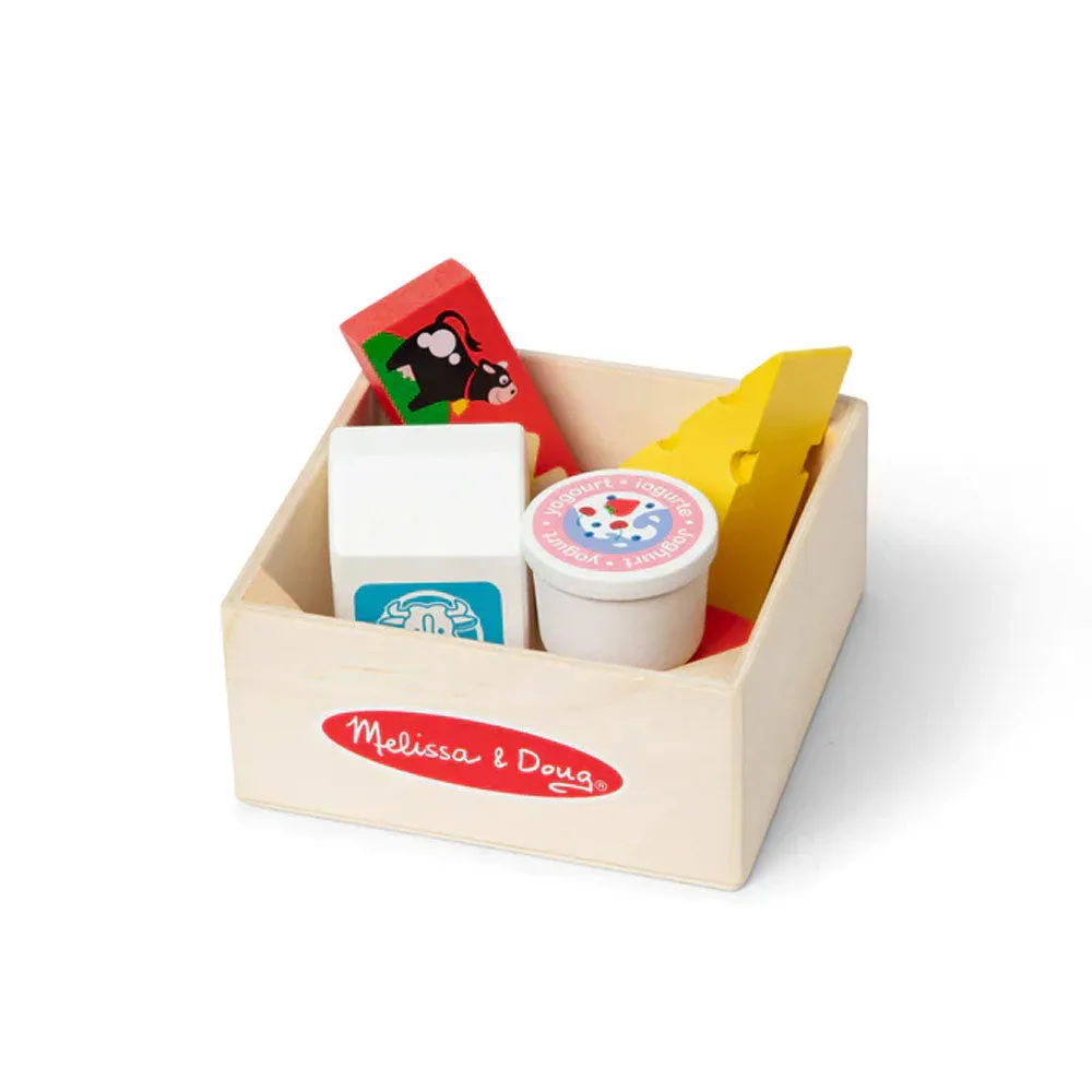 Melissa and Doug - Wooden Food Groups Play Set - Dairy