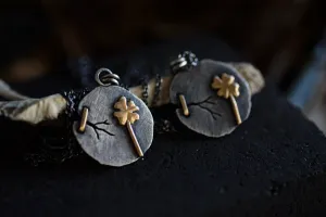 Mended Foundations - Sterling & 14k Gold Lucky Clover Necklace