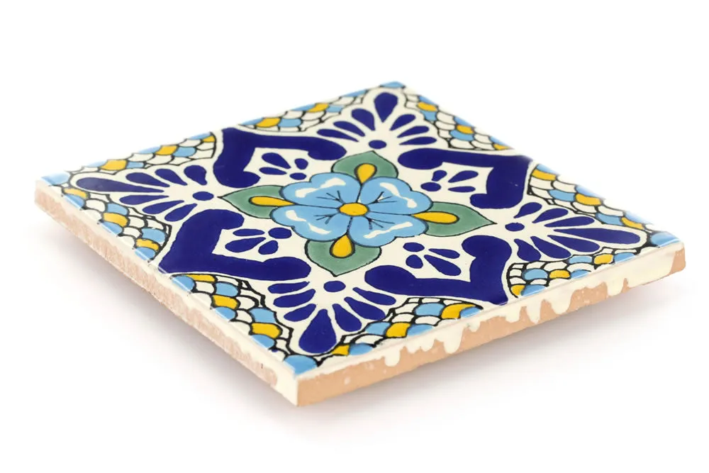 Mexican Talavera Ceramic Decorative Tile: Polanco 2