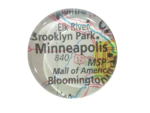 Minneapolis Minnesota Map Pendant Magnet