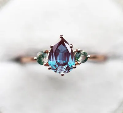 Misella Pear Alexandrite Ring