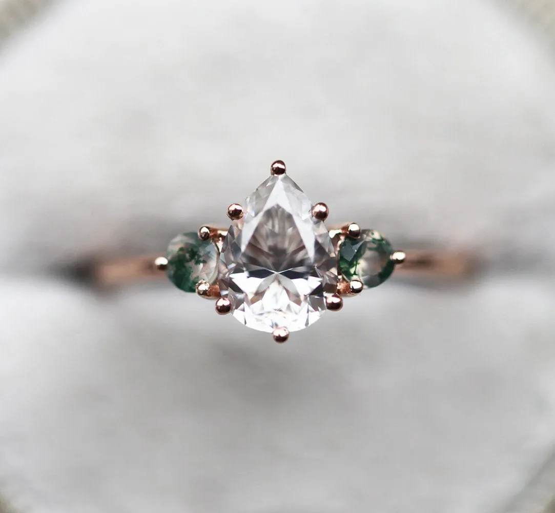 Misella Pear Alexandrite Ring