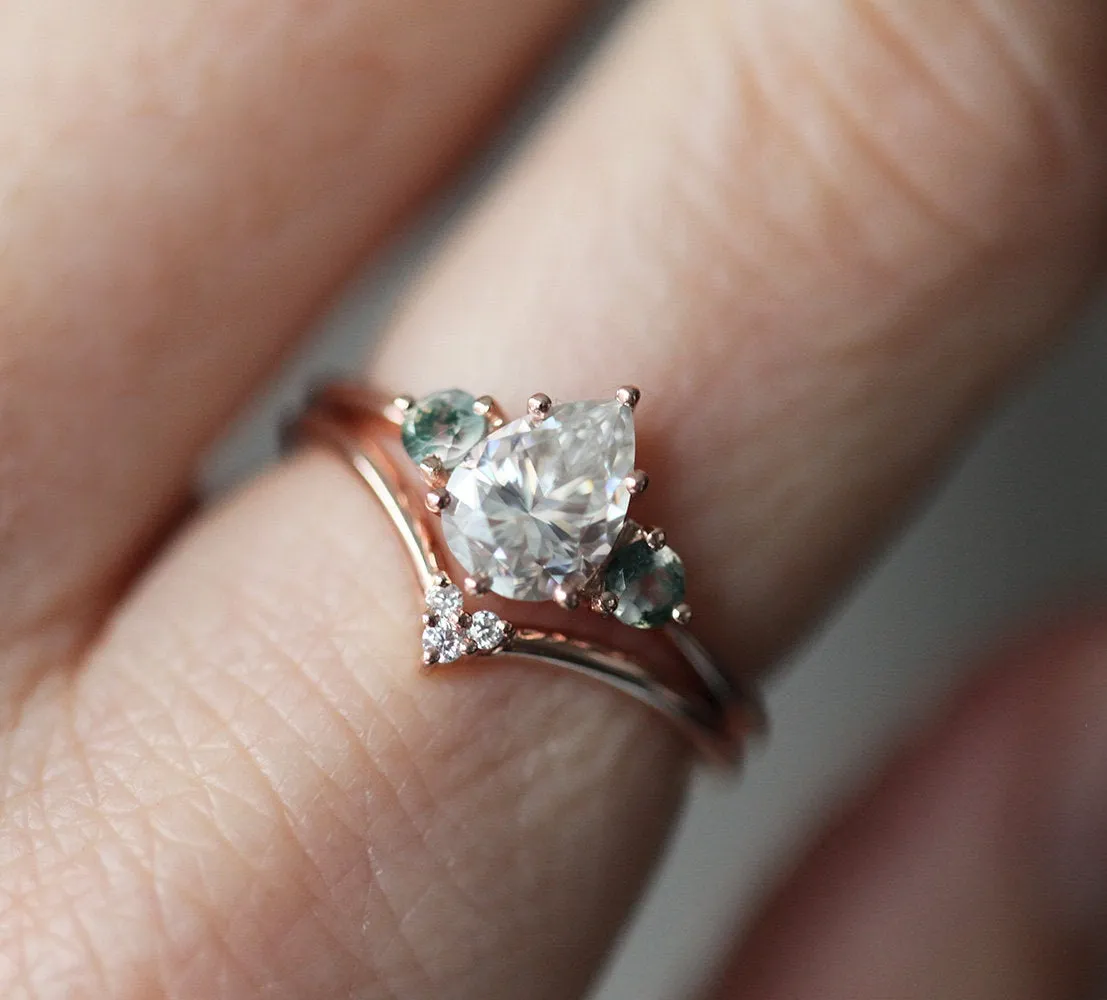 Misella Pear Alexandrite Ring