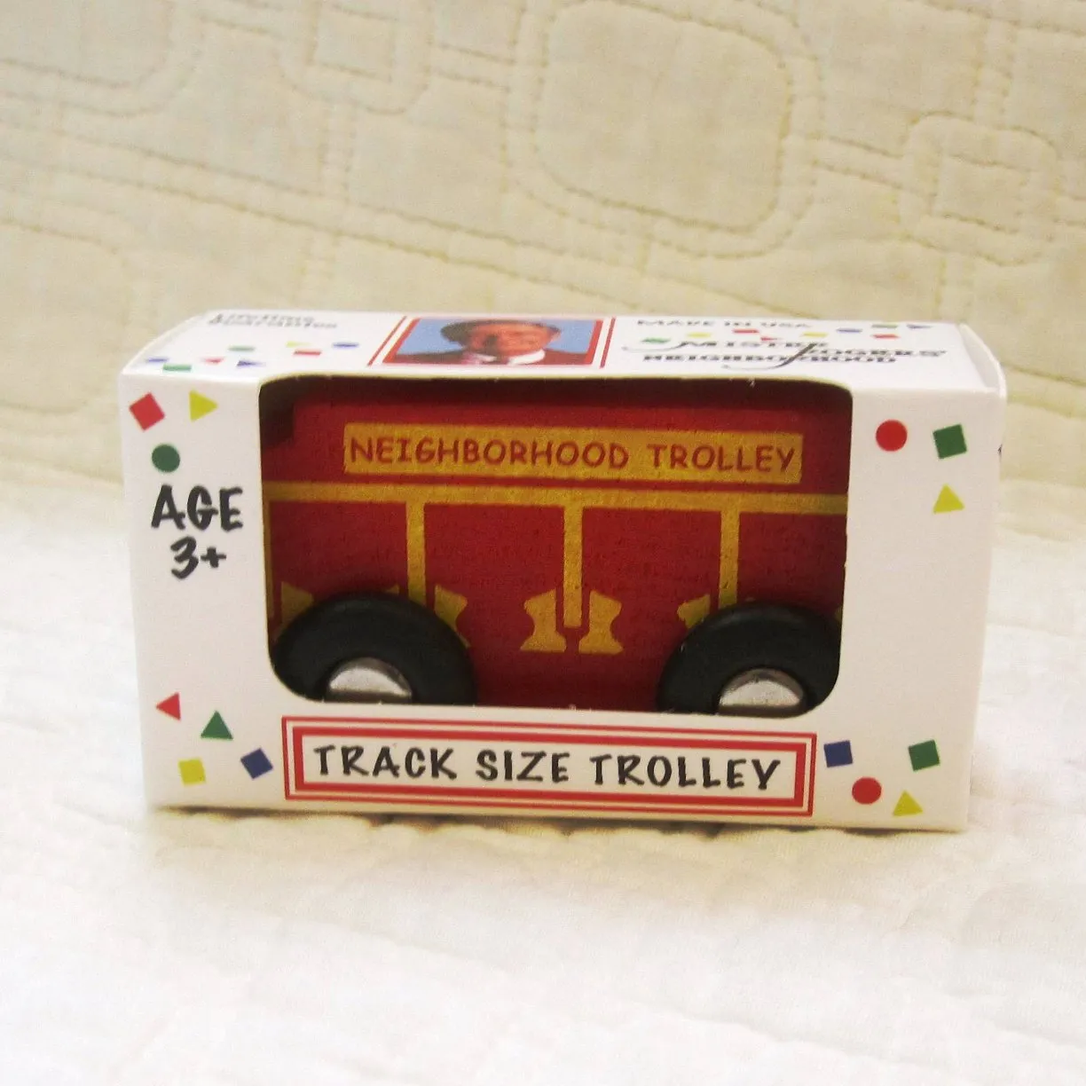 Mister Rogers' Neighborhood Trolley Wood Train, ages 3 