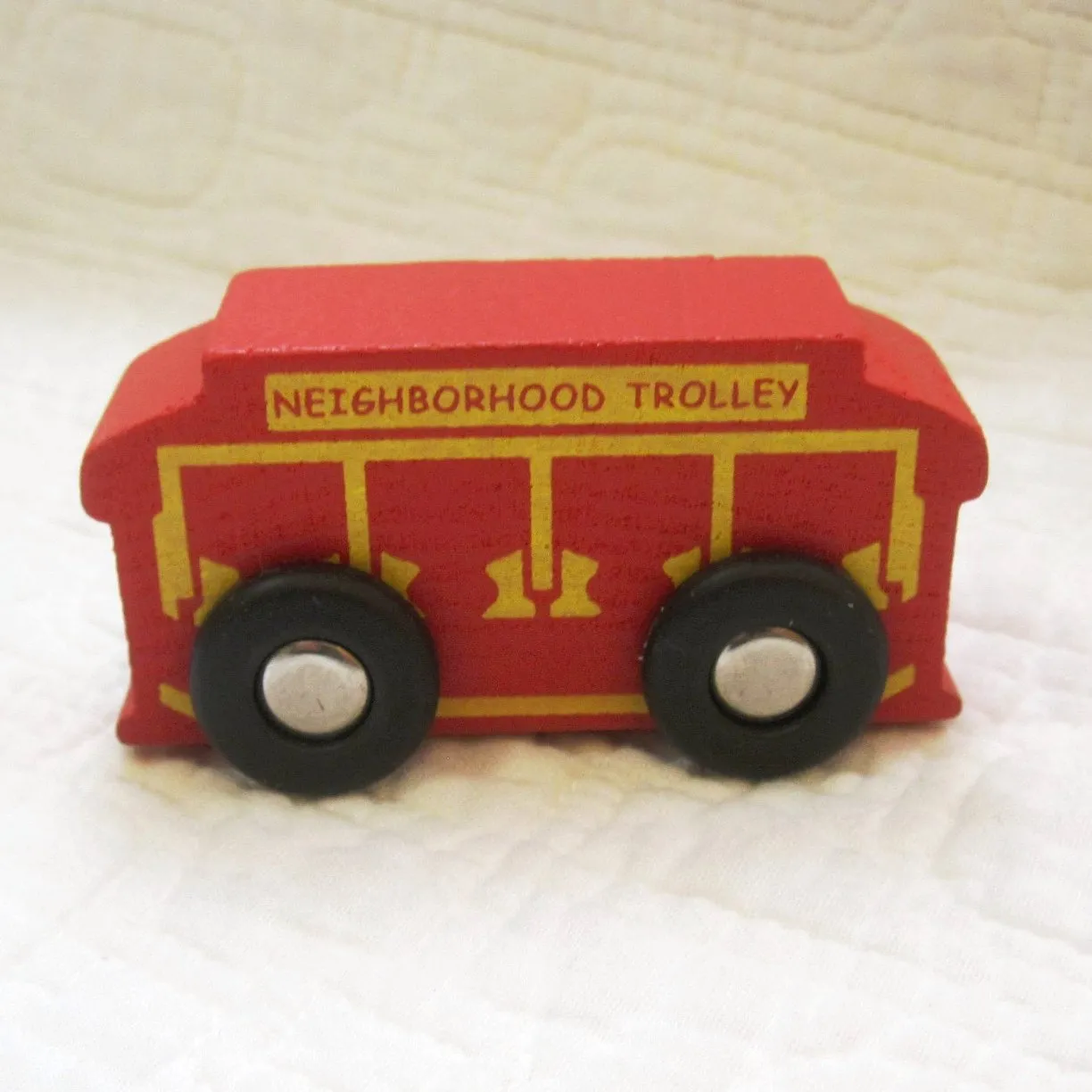Mister Rogers' Neighborhood Trolley Wood Train, ages 3 