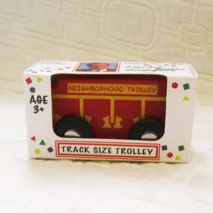 Mister Rogers' Neighborhood Trolley Wood Train, ages 3 