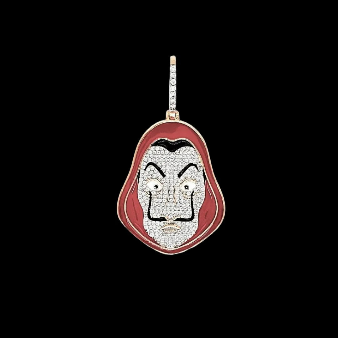 Money Heist Mask Pendant Charm Custom Piece