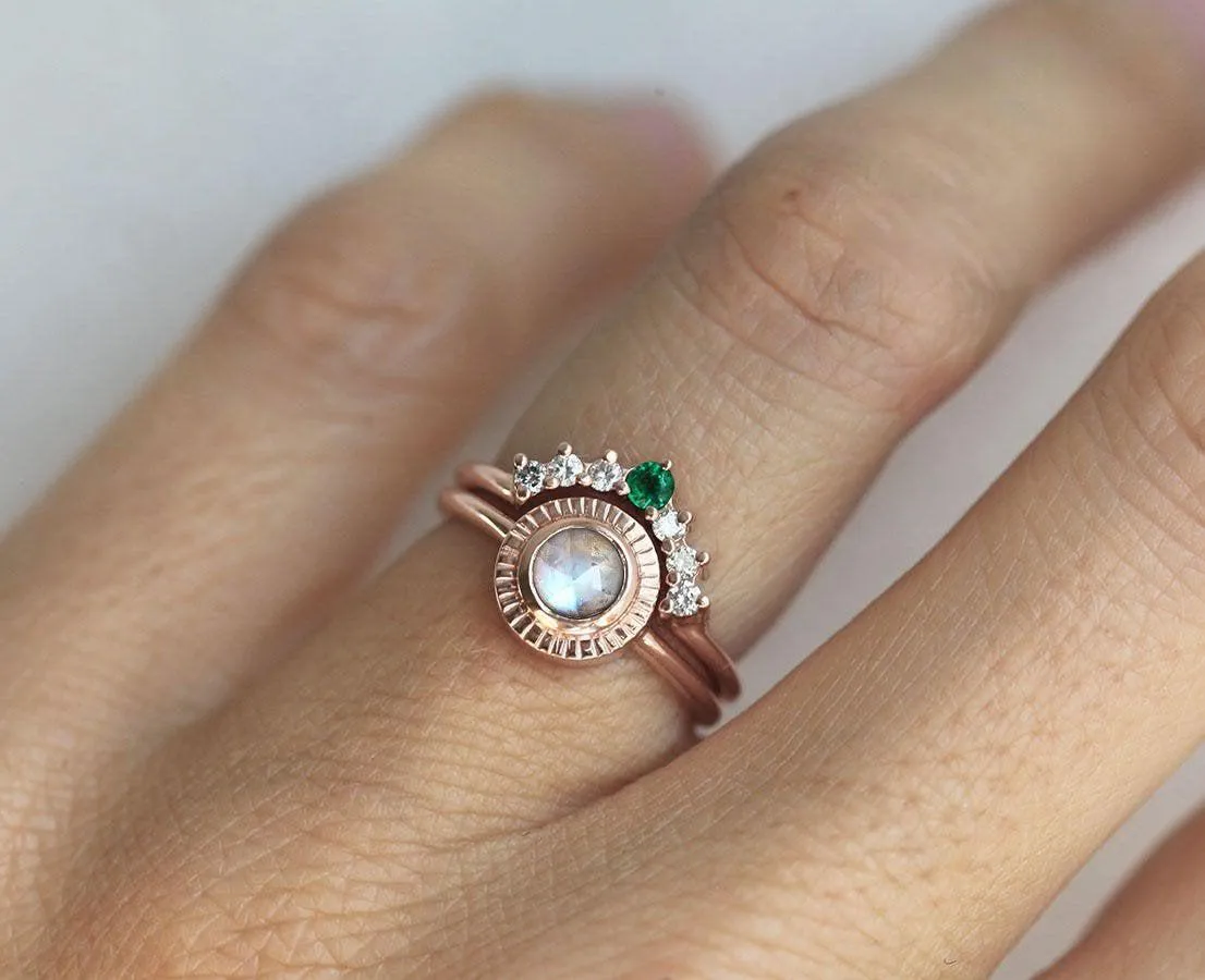 Moonstone Sun Ring