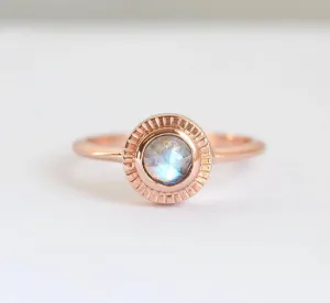 Moonstone Sun Ring