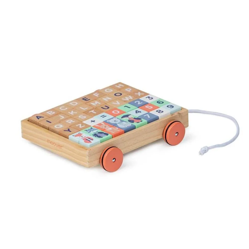Moover Wooden Blocks Wagon