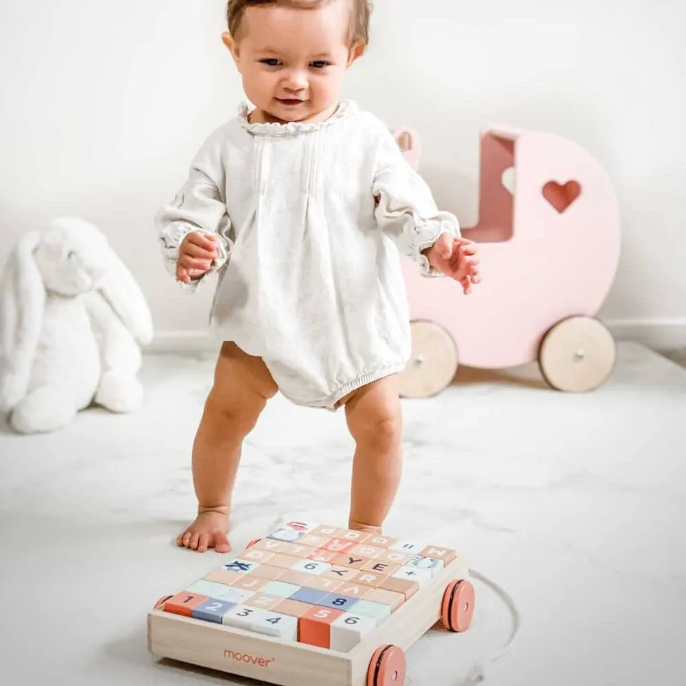 Moover Wooden Blocks Wagon