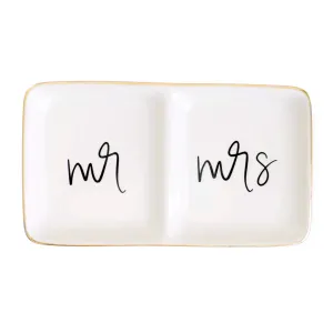 Mr. and Mrs. Jewelry Dish