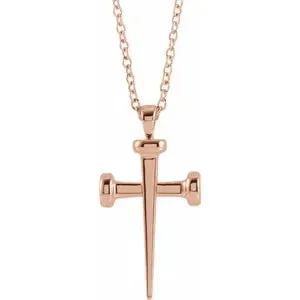 Nail Cross 18" Necklace R42392