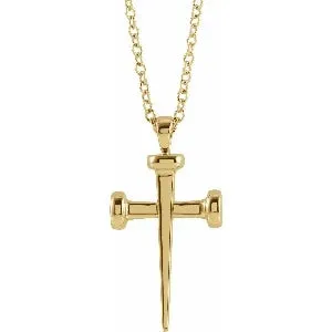 Nail Cross 18" Necklace R42392