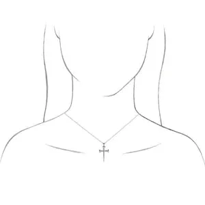 Nail Cross 18" Necklace R42392