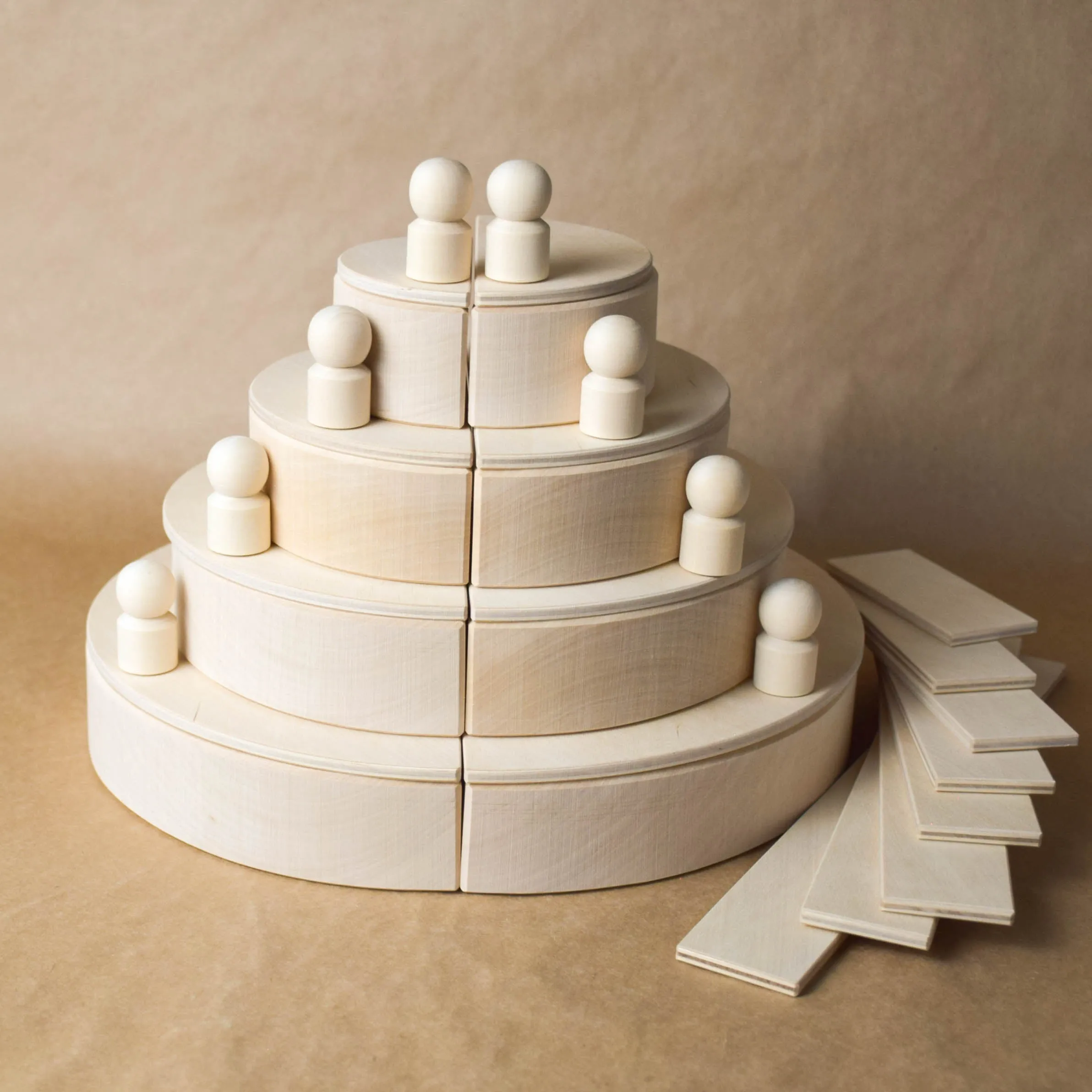 Natural Large Rainbow Semicircles Building Boards
