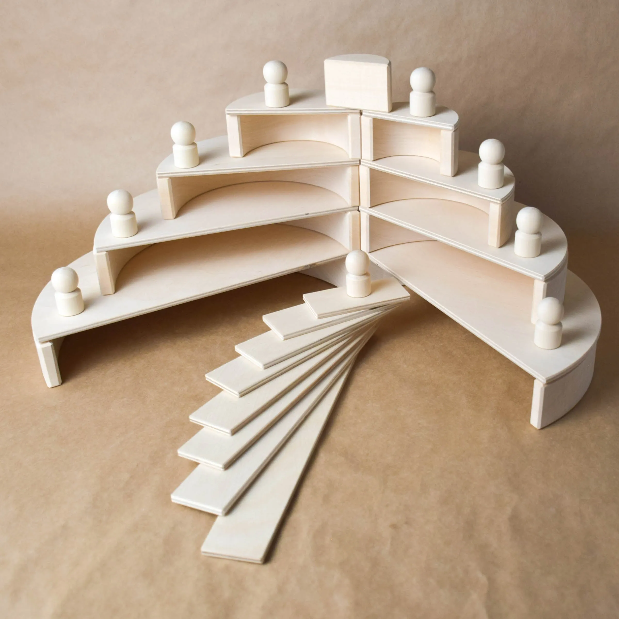 Natural Large Rainbow Semicircles Building Boards